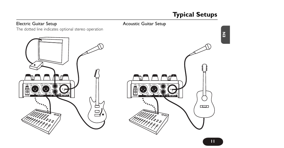 Typical setups | TC-Helicon VoiceTone Harmony-G XT Manual User Manual | Page 11 / 30
