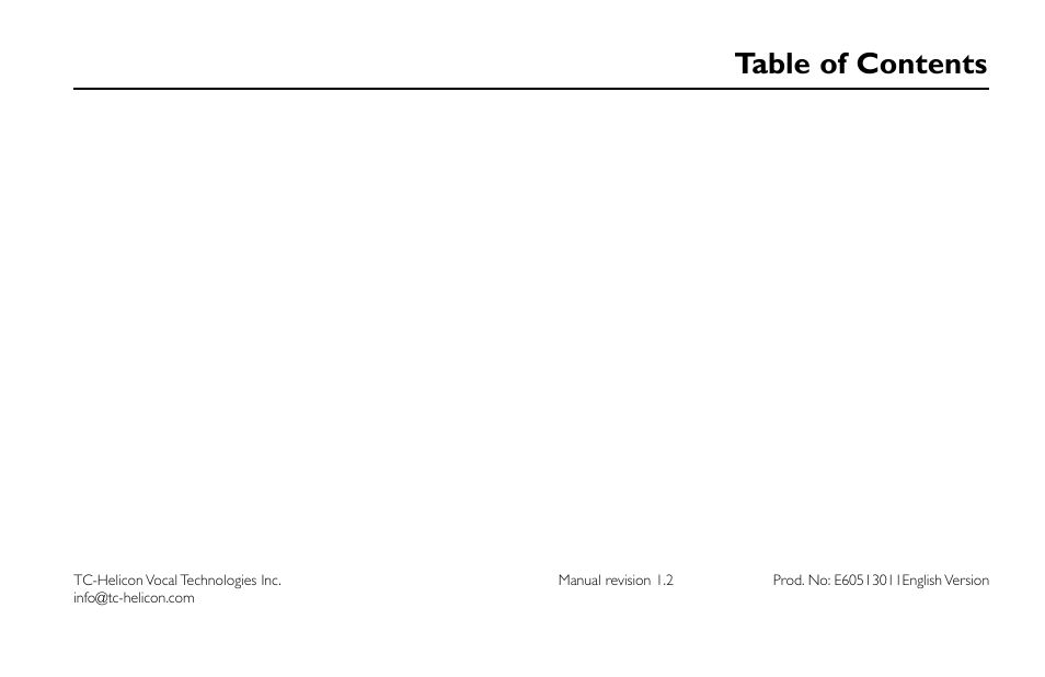 TC-Helicon VoiceTone Synth Manual User Manual | Page 3 / 31