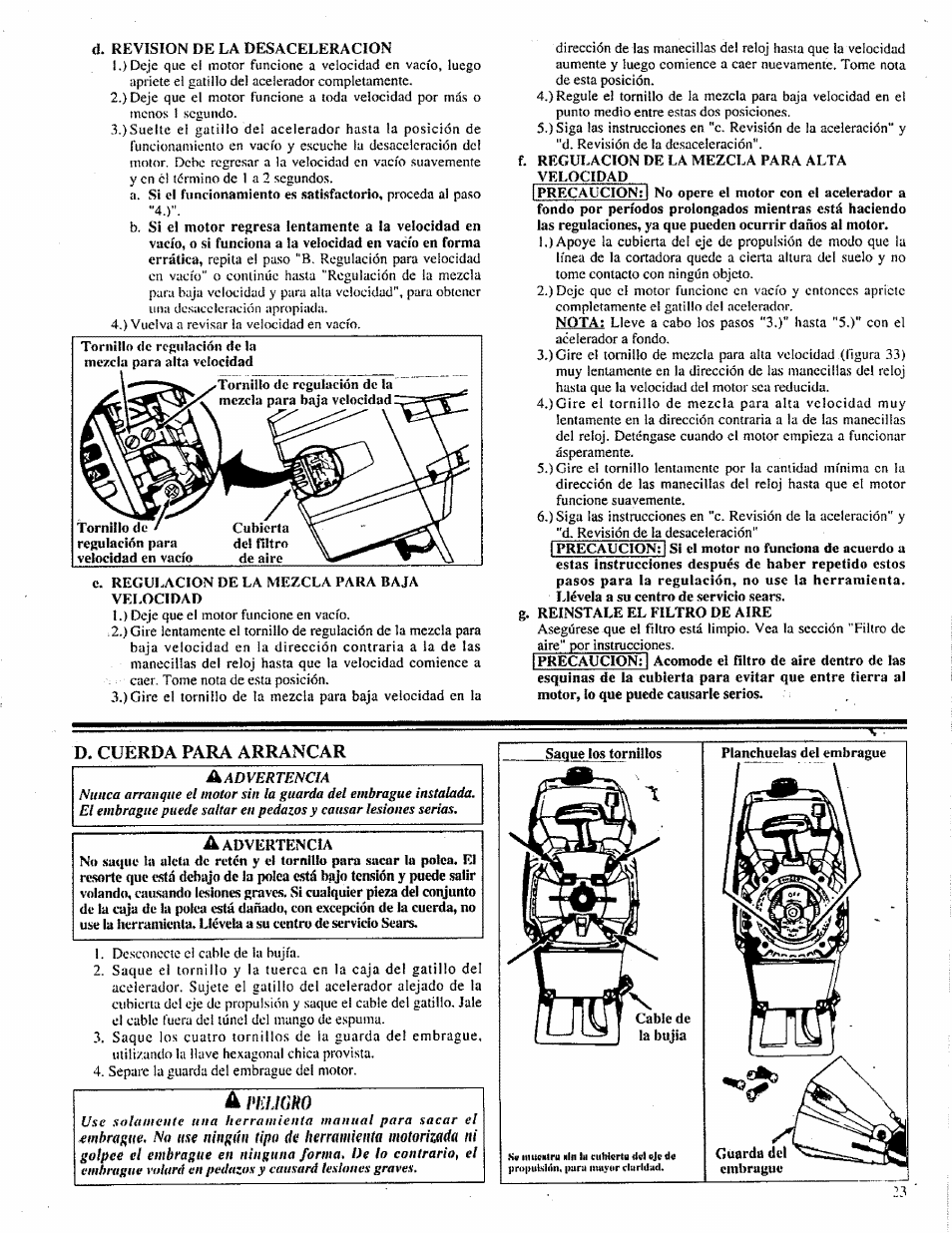 Craftsman 358.798260-32cc User Manual | Page 52 / 61