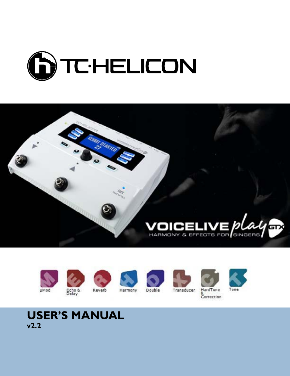 TC-Helicon VoiceLivePlay GTX Details manual User Manual | 39 pages
