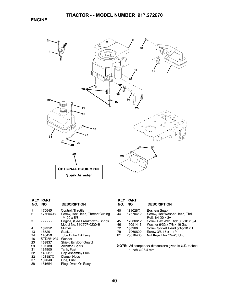 Craftsman 917.272670 User Manual | Page 40 / 56