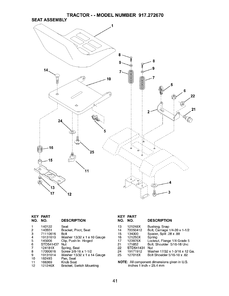 Craftsman 917.272670 User Manual | Page 41 / 56