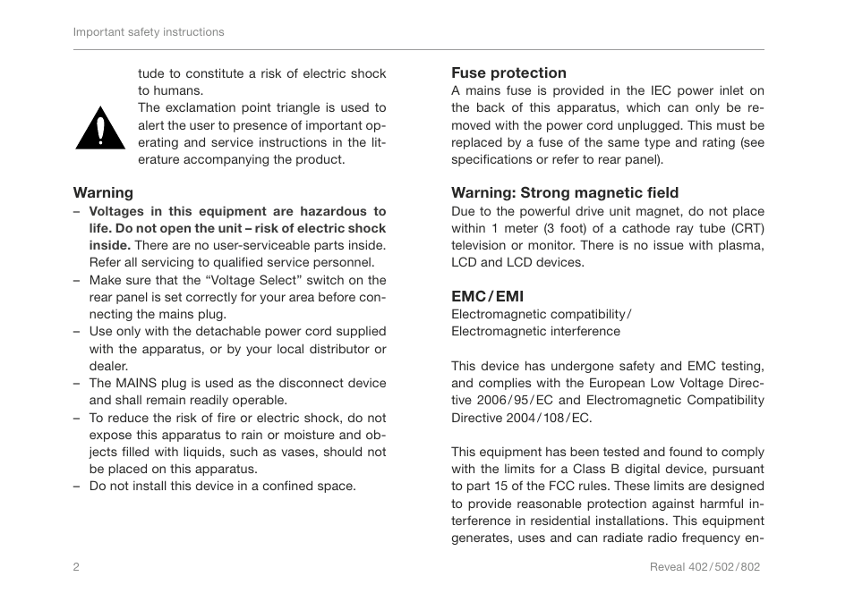 TC-Helicon Reveal 802 User Manual | Page 4 / 12