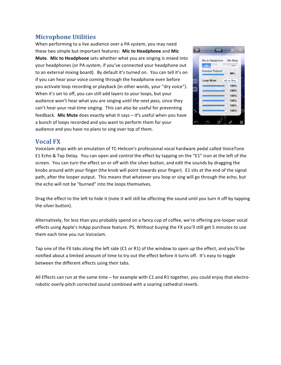 TC-Helicon Voicejam manual User Manual | Page 10 / 11