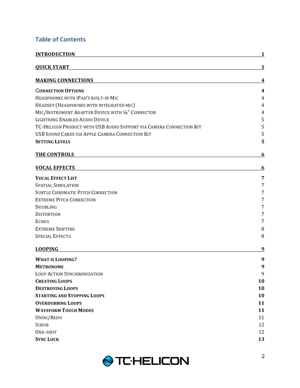 TC-Helicon Voice Jam Studio User Manual | Page 2 / 20