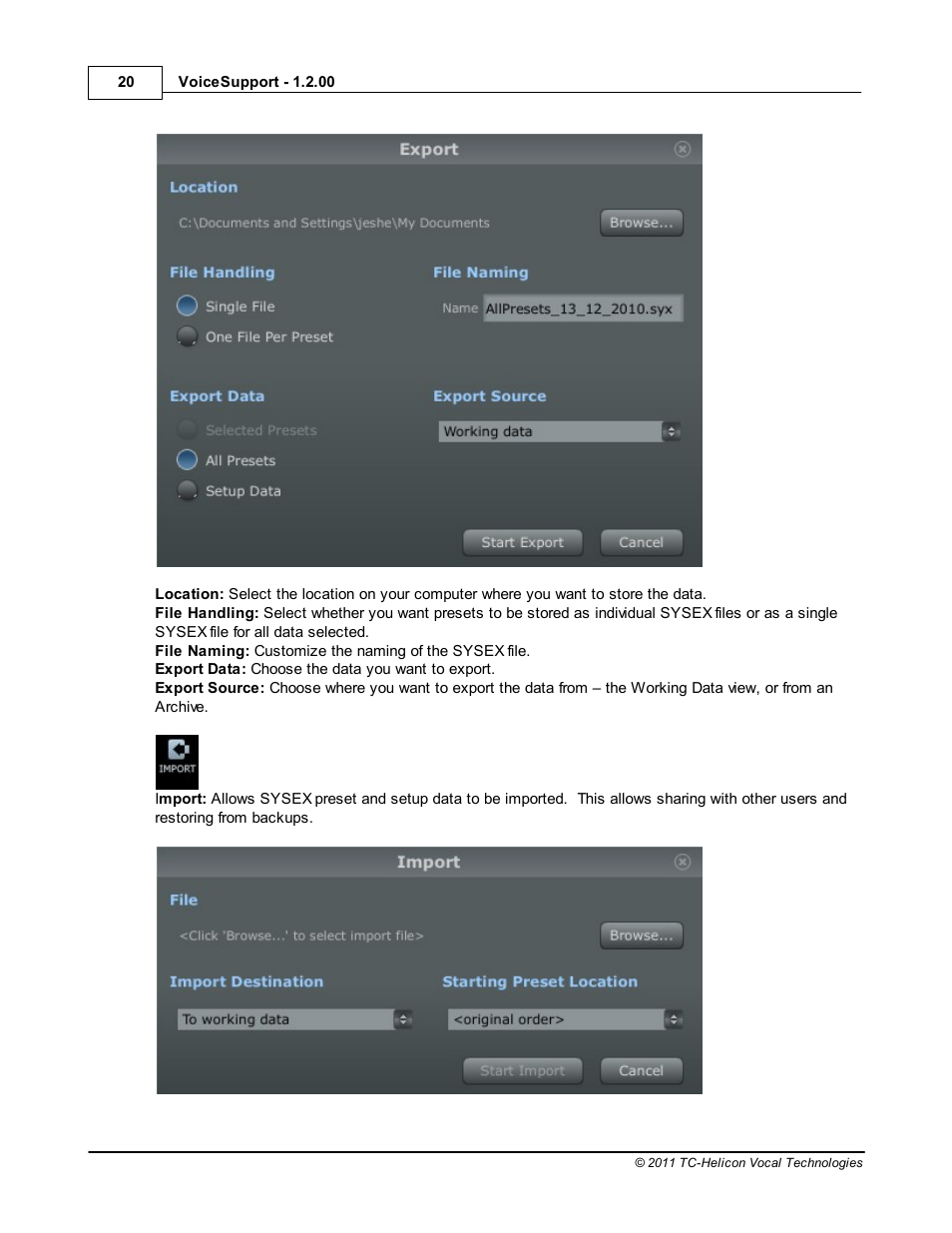 TC-Helicon VoiceSupport Manual User Manual | Page 22 / 39