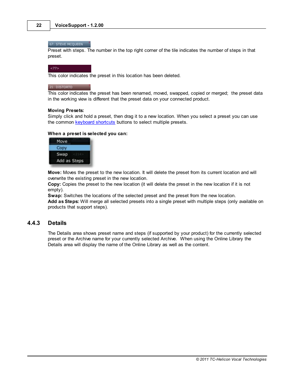 Details | TC-Helicon VoiceSupport Manual User Manual | Page 24 / 39