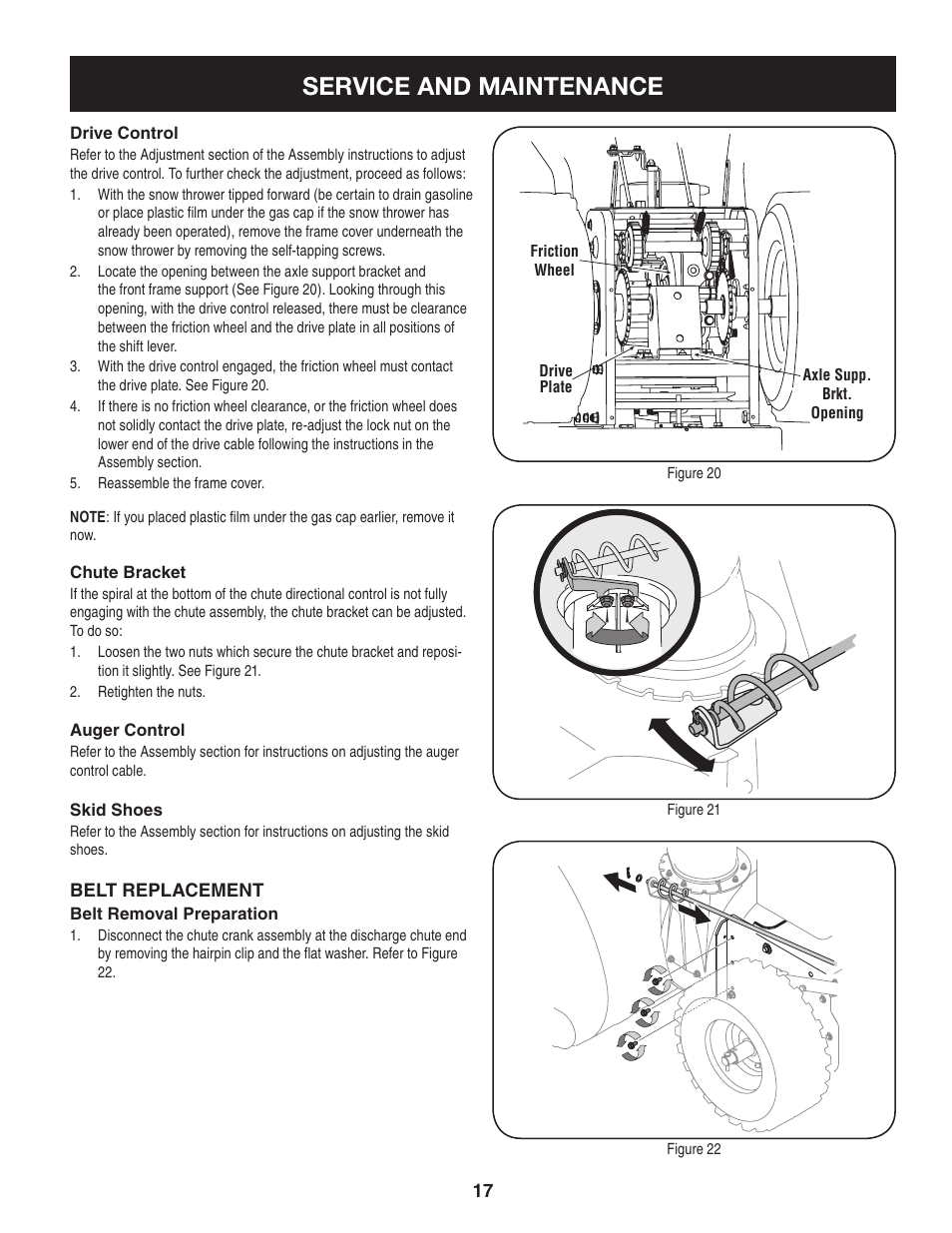 Service and maintenance | Craftsman 247.88045 User Manual | Page 17 / 64