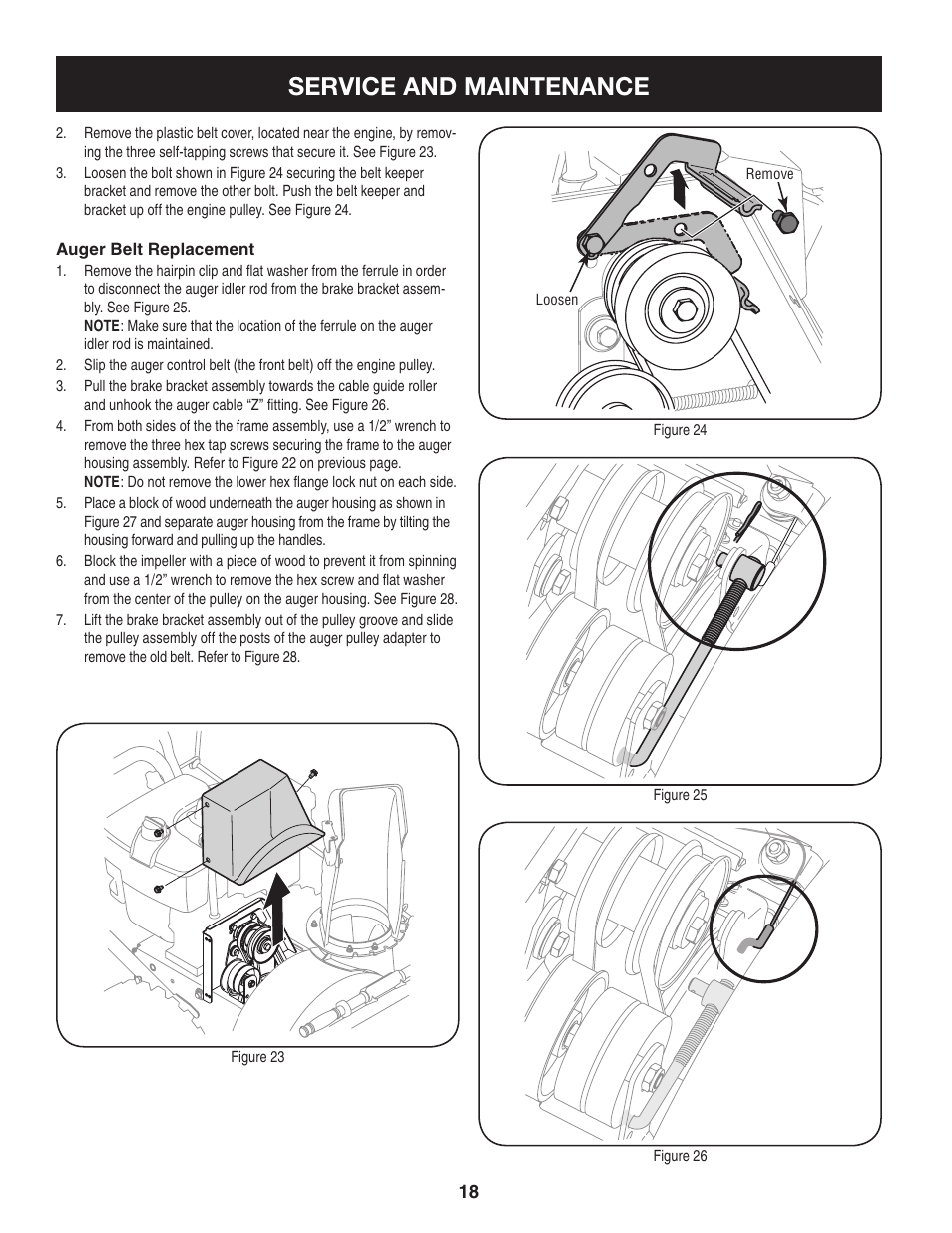 Service and maintenance | Craftsman 247.88045 User Manual | Page 18 / 64