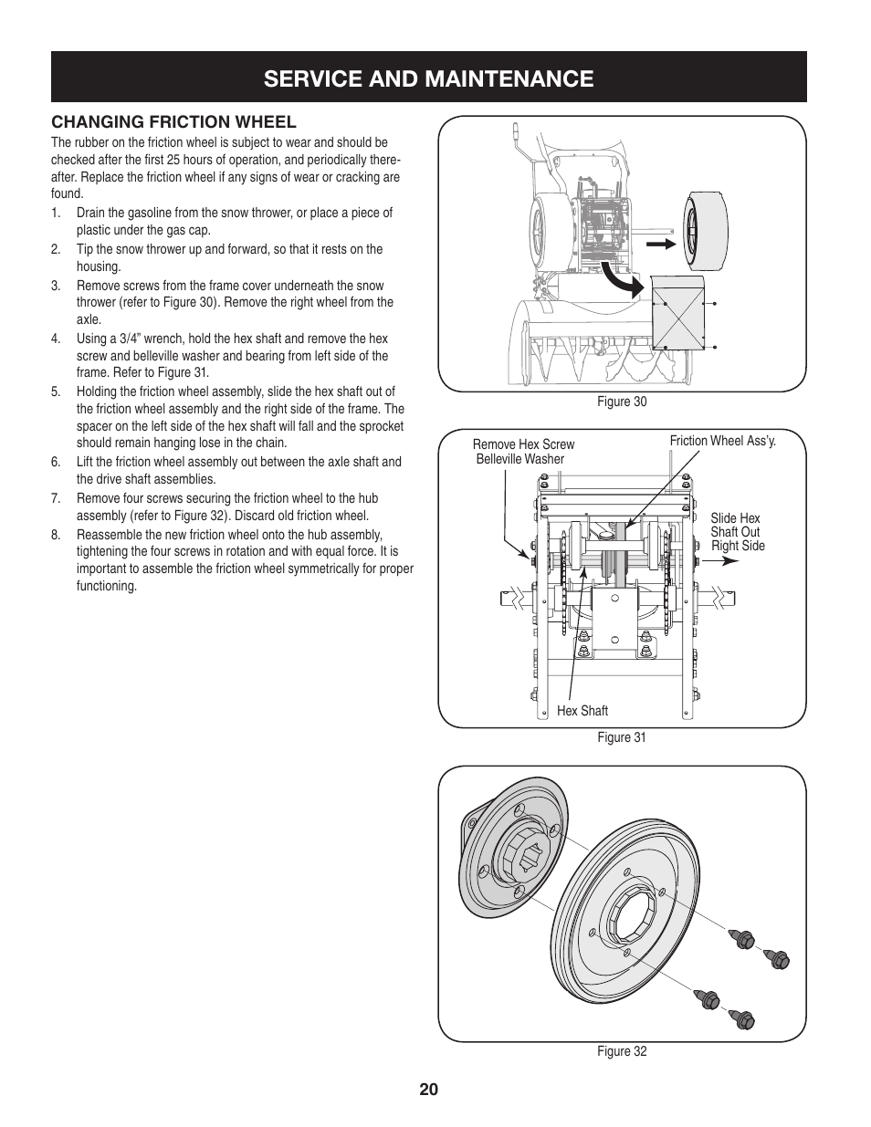 Service and maintenance | Craftsman 247.88045 User Manual | Page 20 / 64