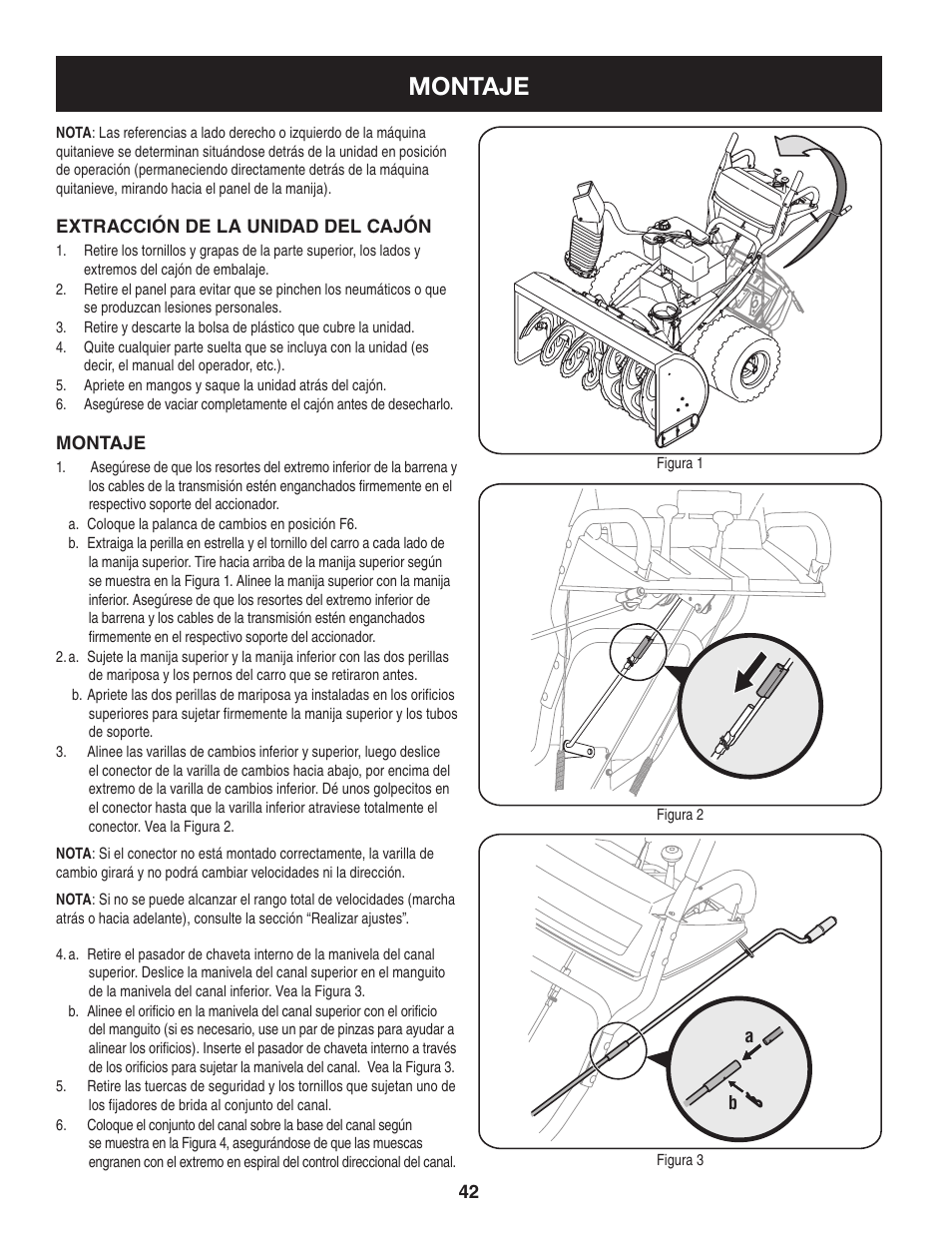 Montaje | Craftsman 247.88045 User Manual | Page 42 / 64