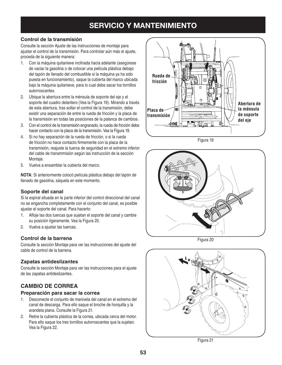 Servicio y mantenimiento | Craftsman 247.88045 User Manual | Page 53 / 64