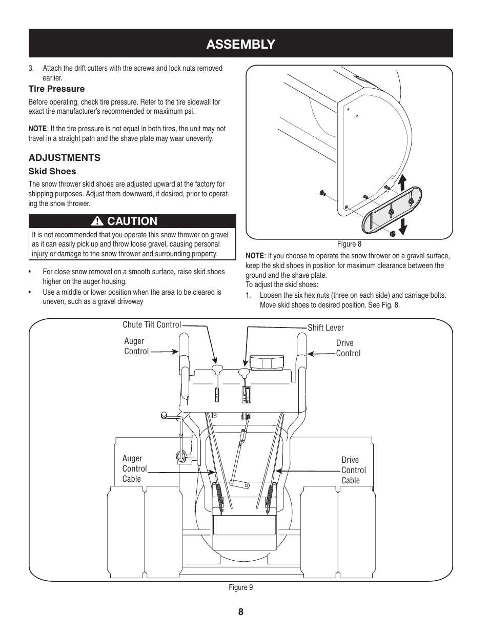 Assembly, Caution | Craftsman 247.88045 User Manual | Page 8 / 64