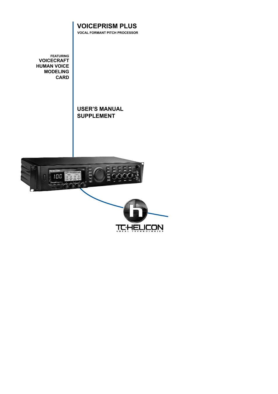 TC-Helicon VoicePrismPlus Manual User Manual | 41 pages