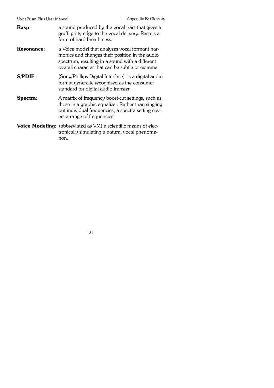 TC-Helicon VoicePrismPlus Manual User Manual | Page 31 / 41