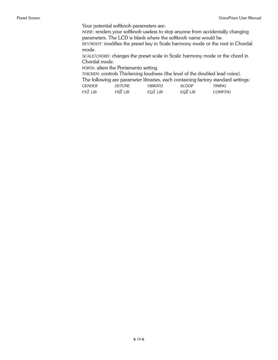 TC-Helicon Voiceprism Manual User Manual | Page 10 / 46