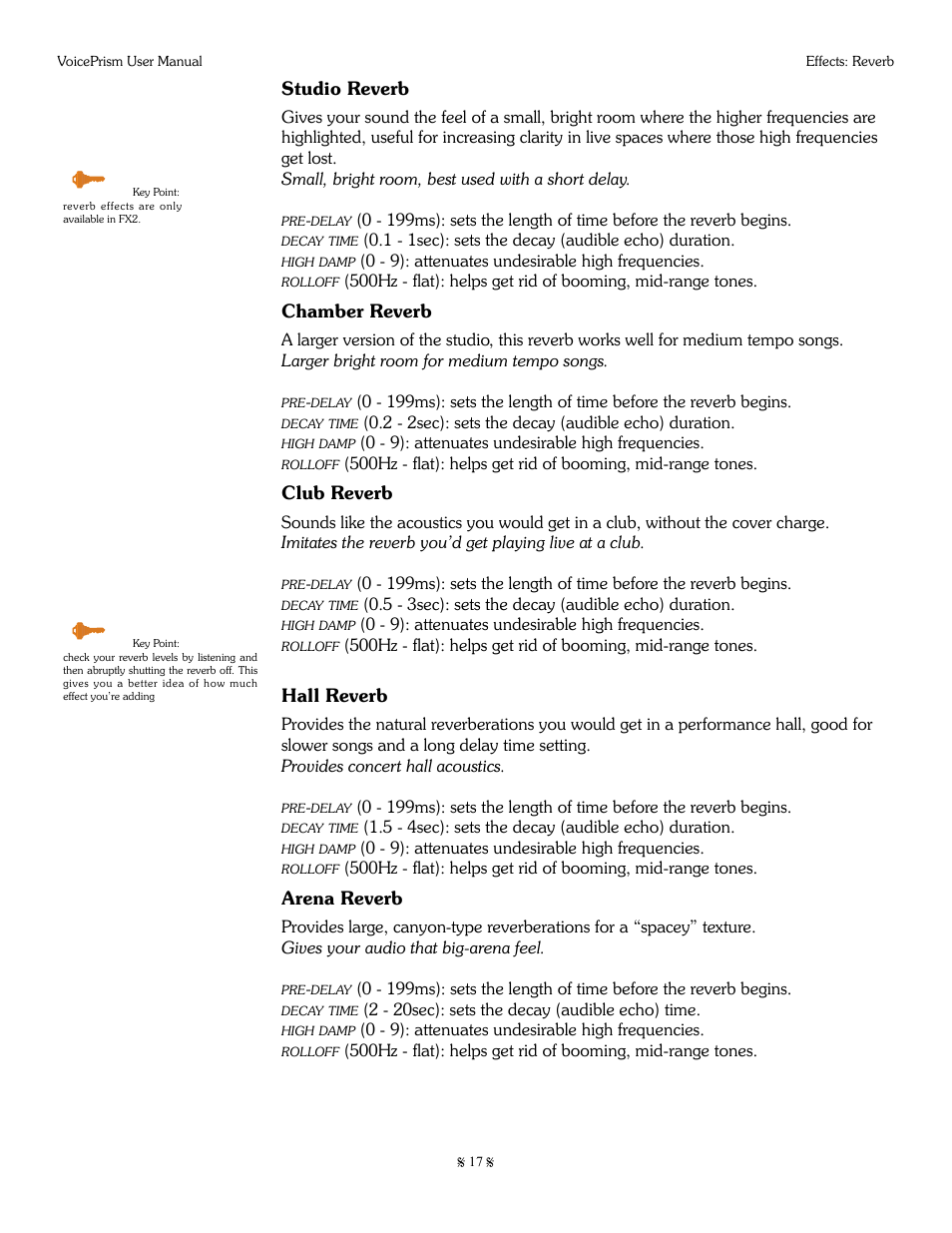 TC-Helicon Voiceprism Manual User Manual | Page 17 / 46