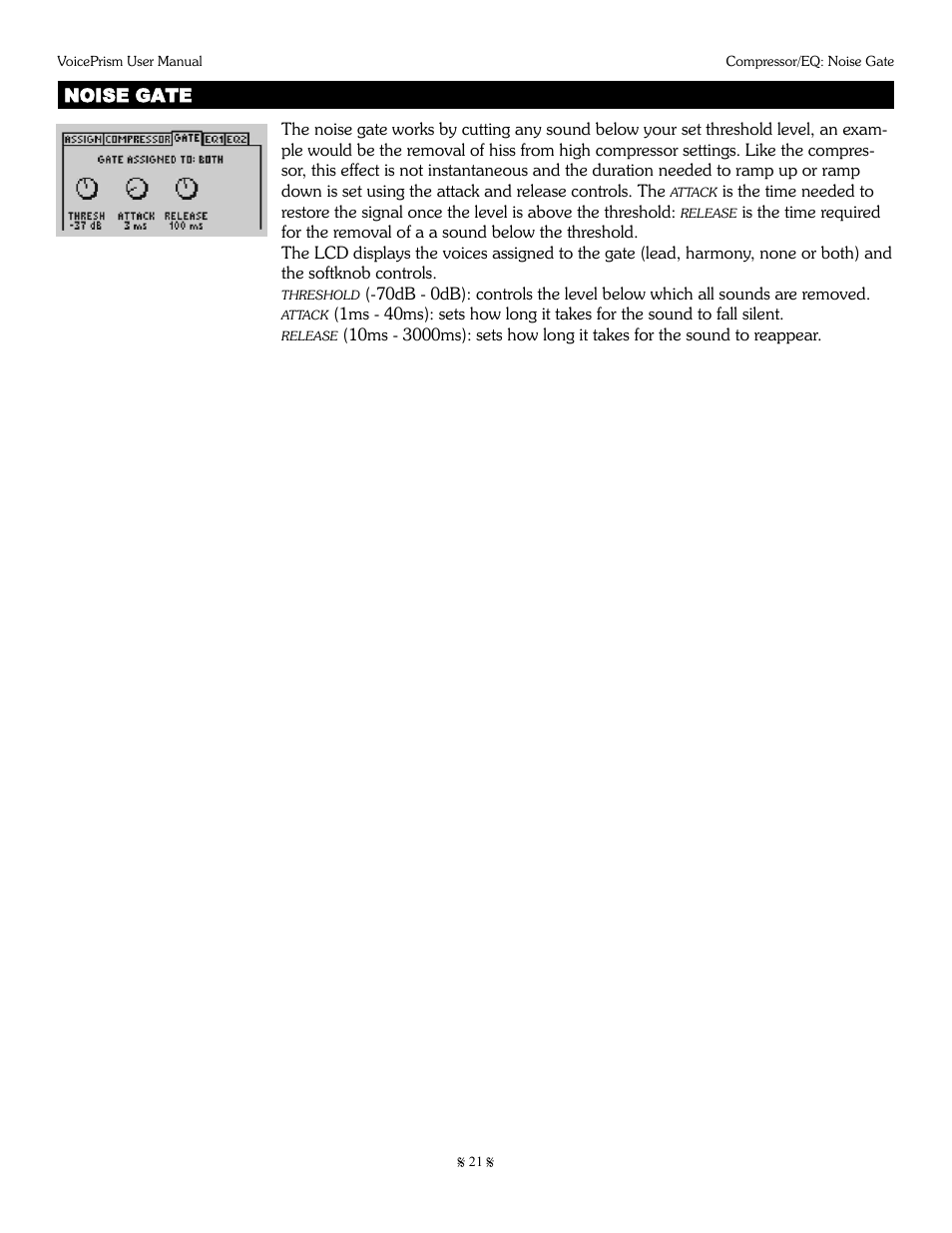 TC-Helicon Voiceprism Manual User Manual | Page 21 / 46