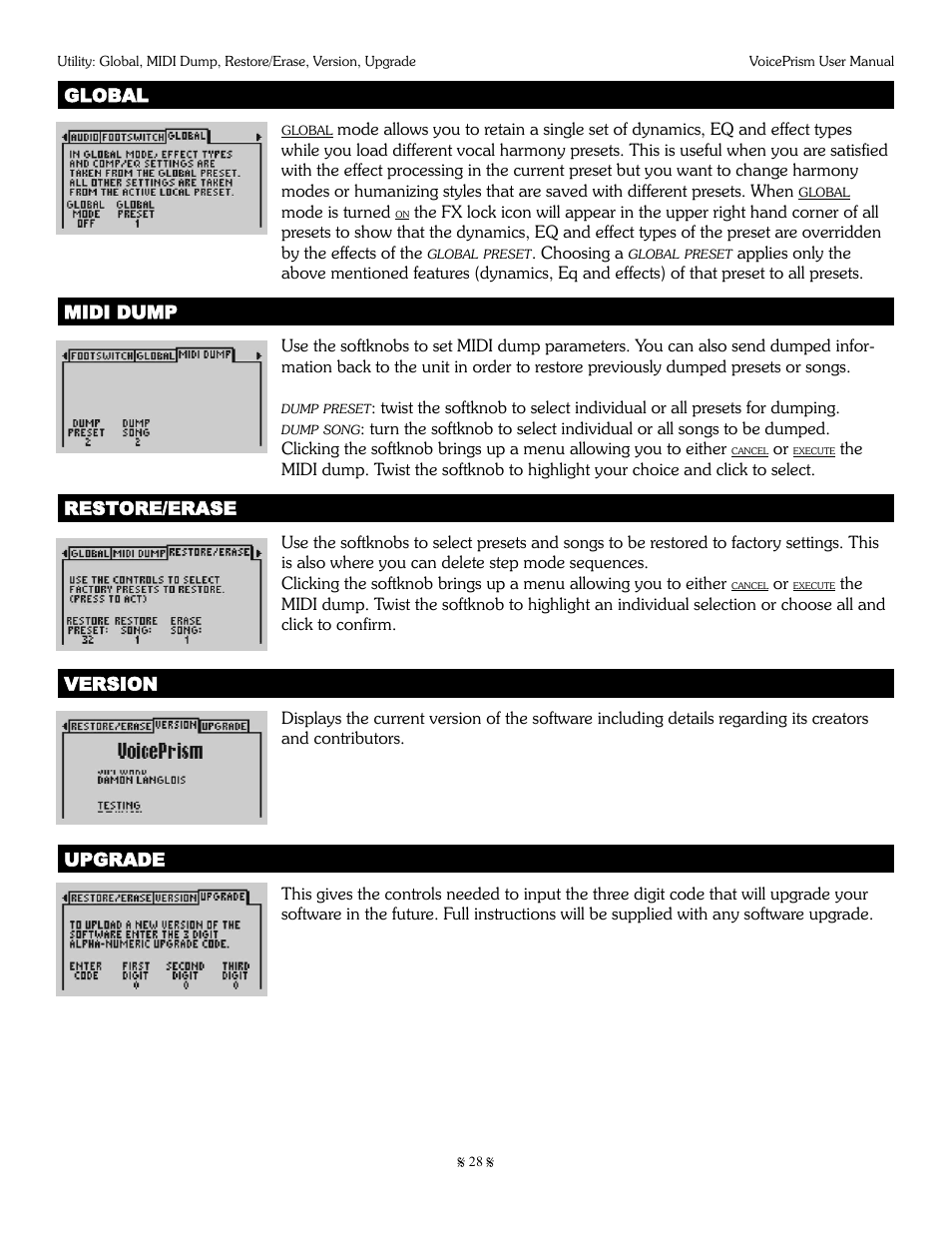 TC-Helicon Voiceprism Manual User Manual | Page 28 / 46