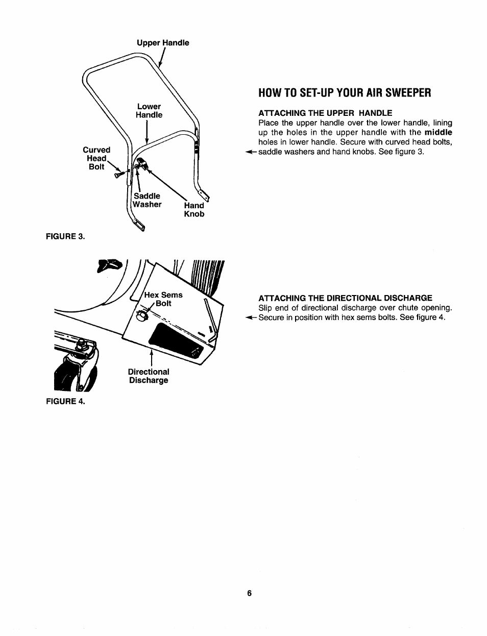 How to set-up your air sweeper | Craftsman 247.797900 User Manual | Page 6 / 36