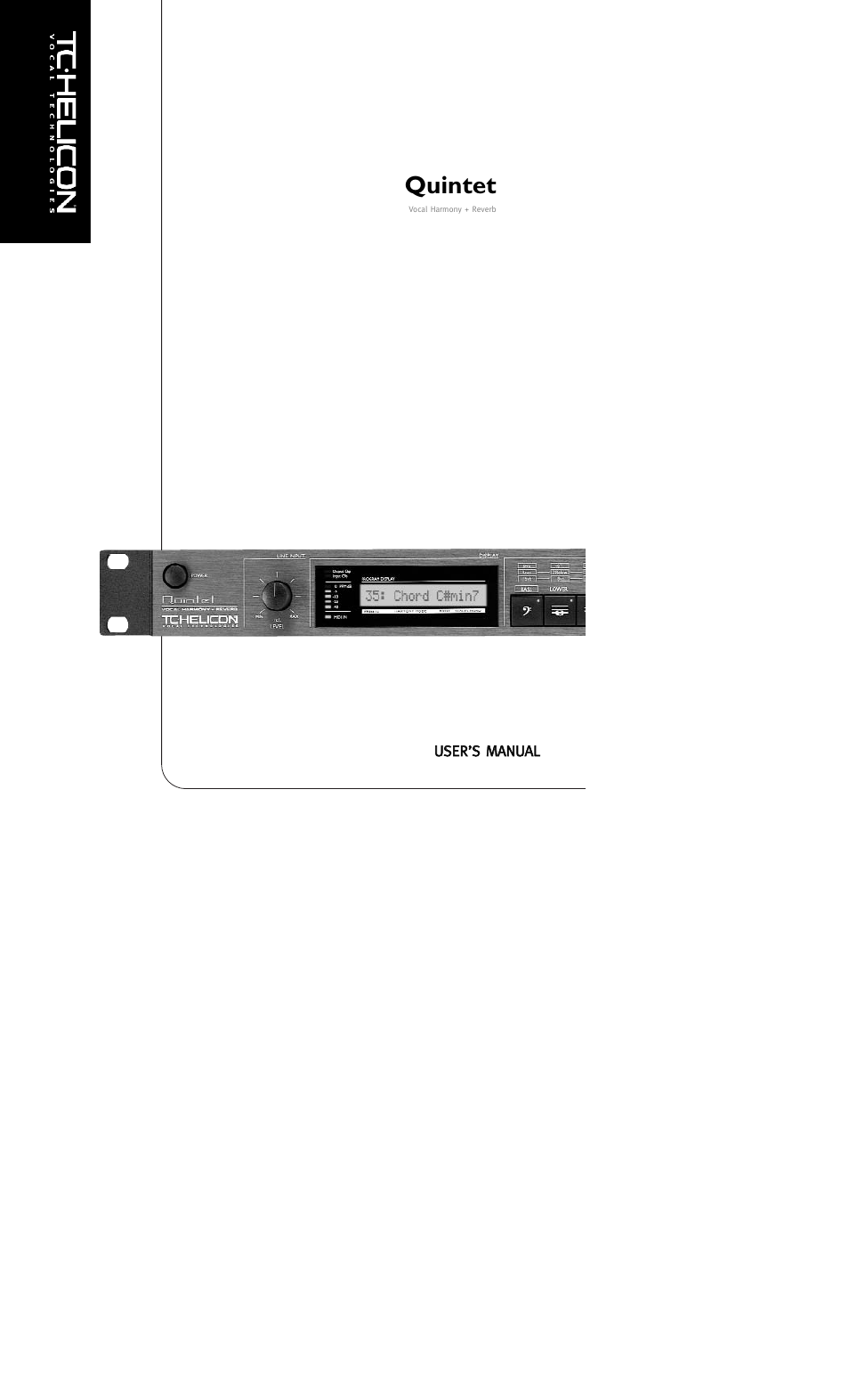 TC-Helicon Quintet Manual User Manual | 25 pages