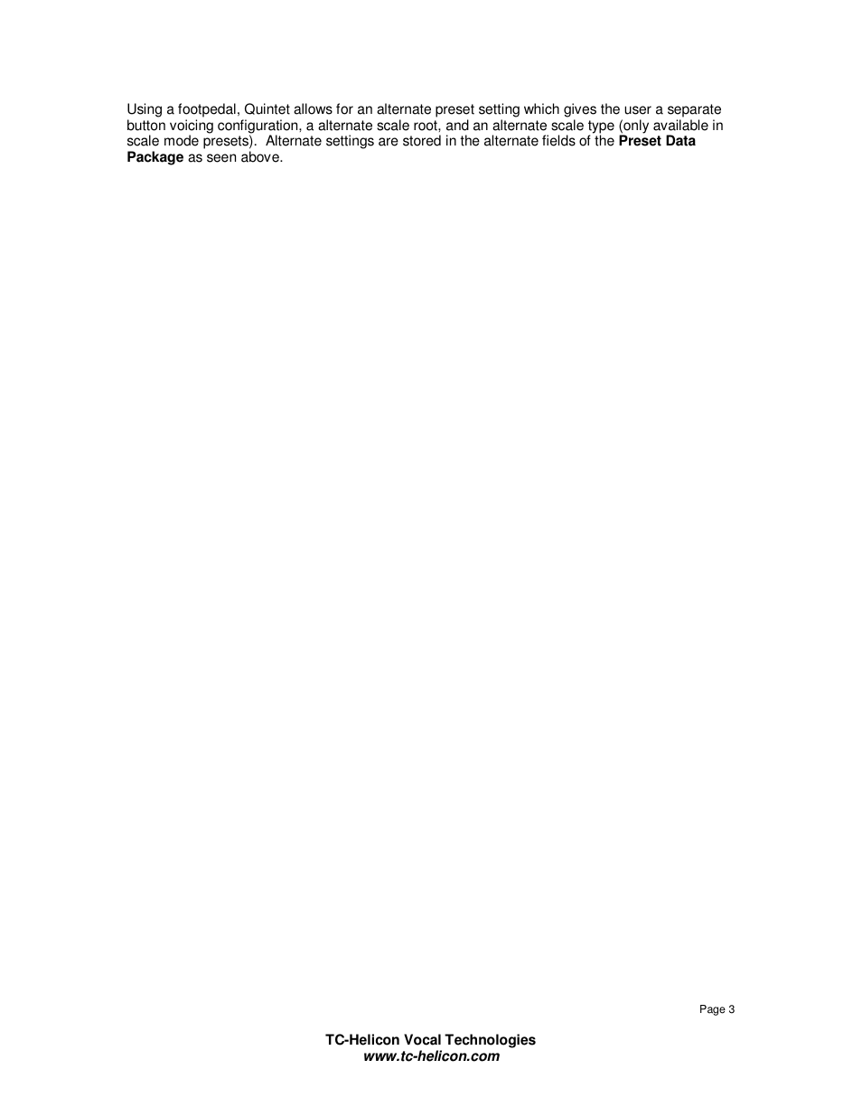 TC-Helicon Quintet Sysex Manual User Manual | Page 3 / 3