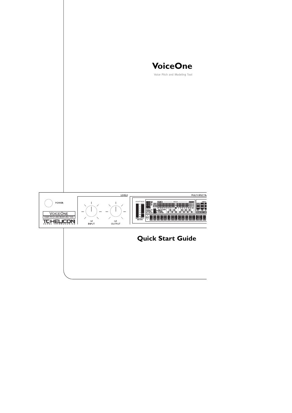 TC-Helicon VoiceOne Quickstart User Manual | 7 pages