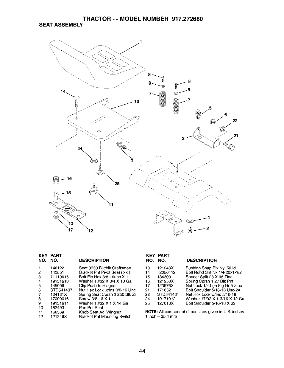 Craftsman 917.272680 User Manual | Page 44 / 60