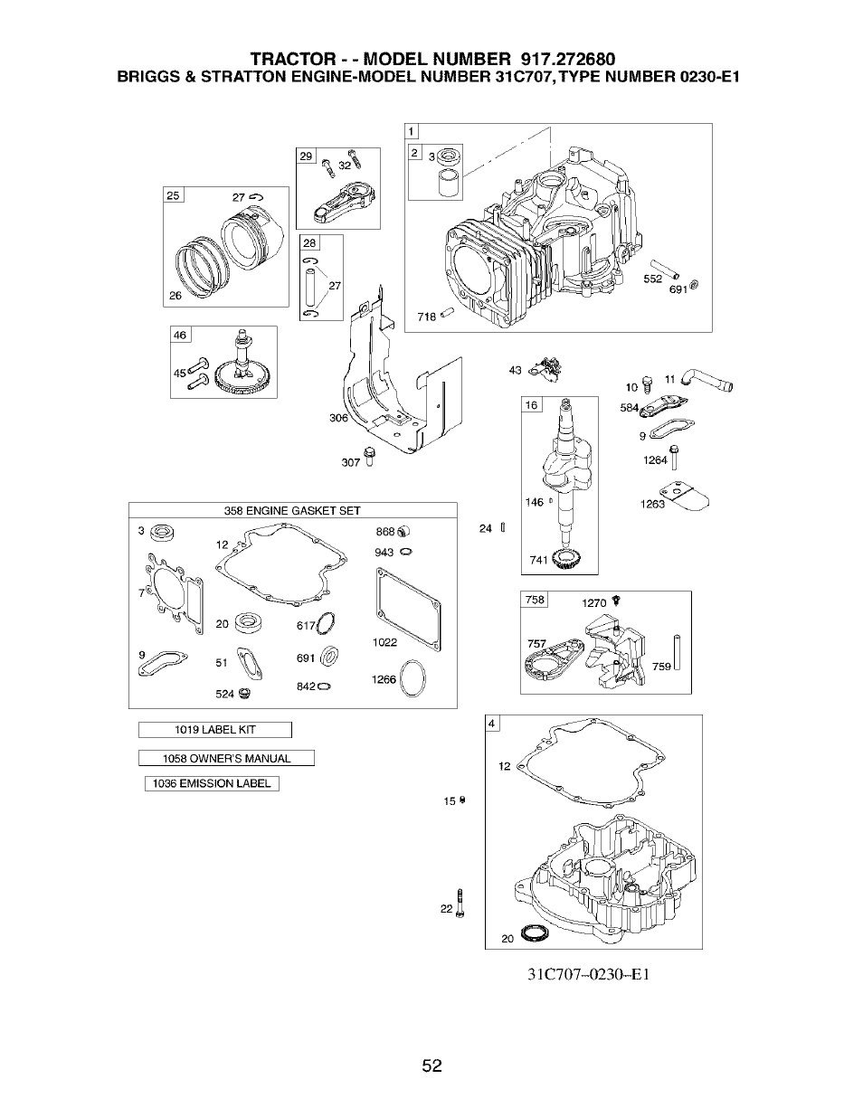 Craftsman 917.272680 User Manual | Page 52 / 60