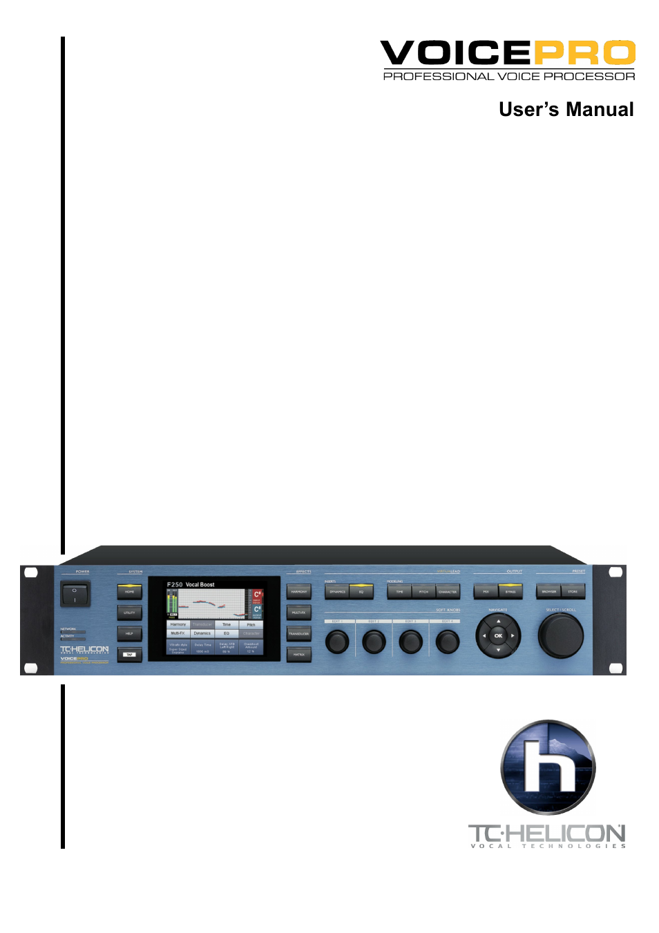 TC-Helicon VoicePro User Manual | 77 pages
