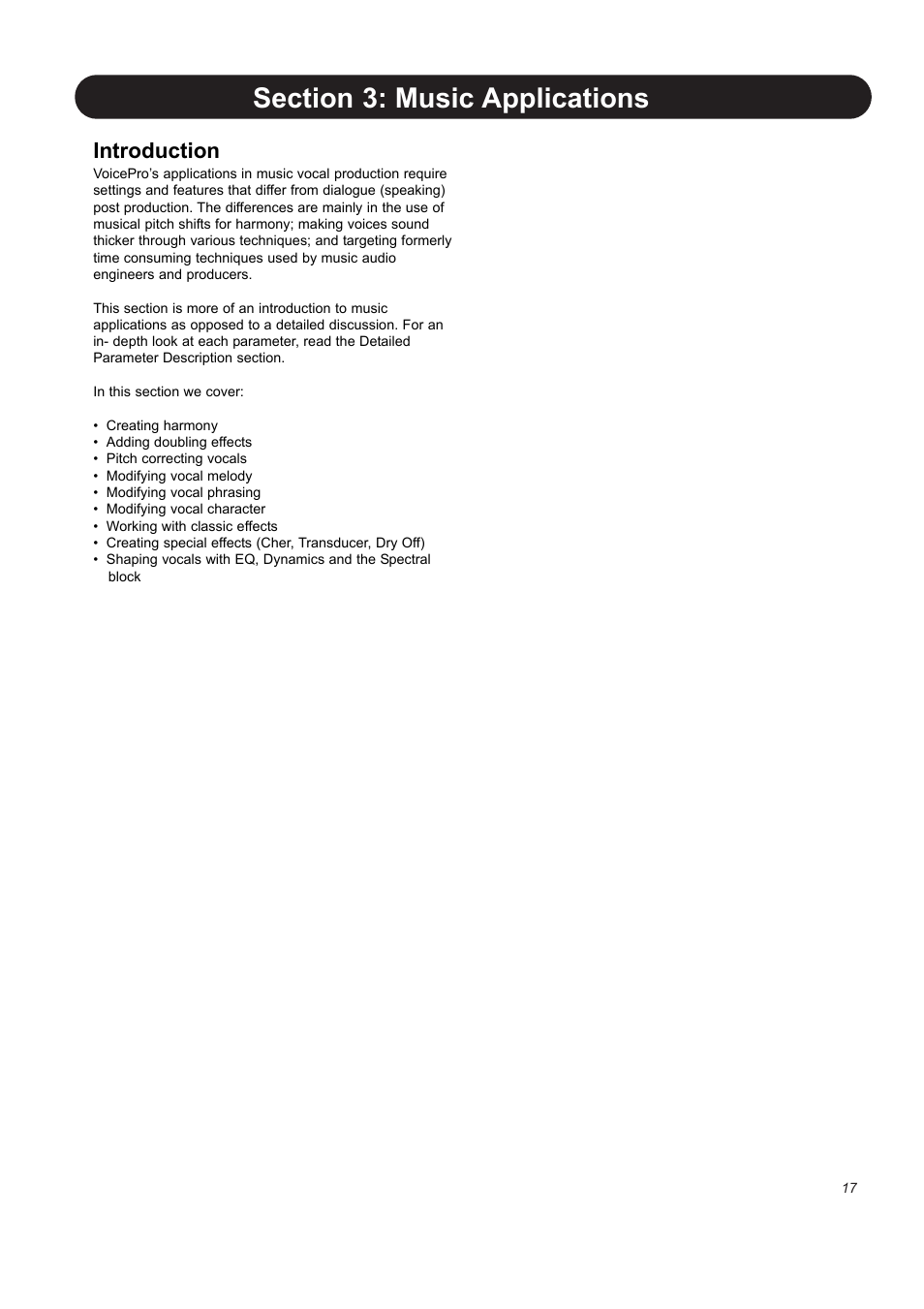 Introduction | TC-Helicon VoicePro User Manual | Page 17 / 77