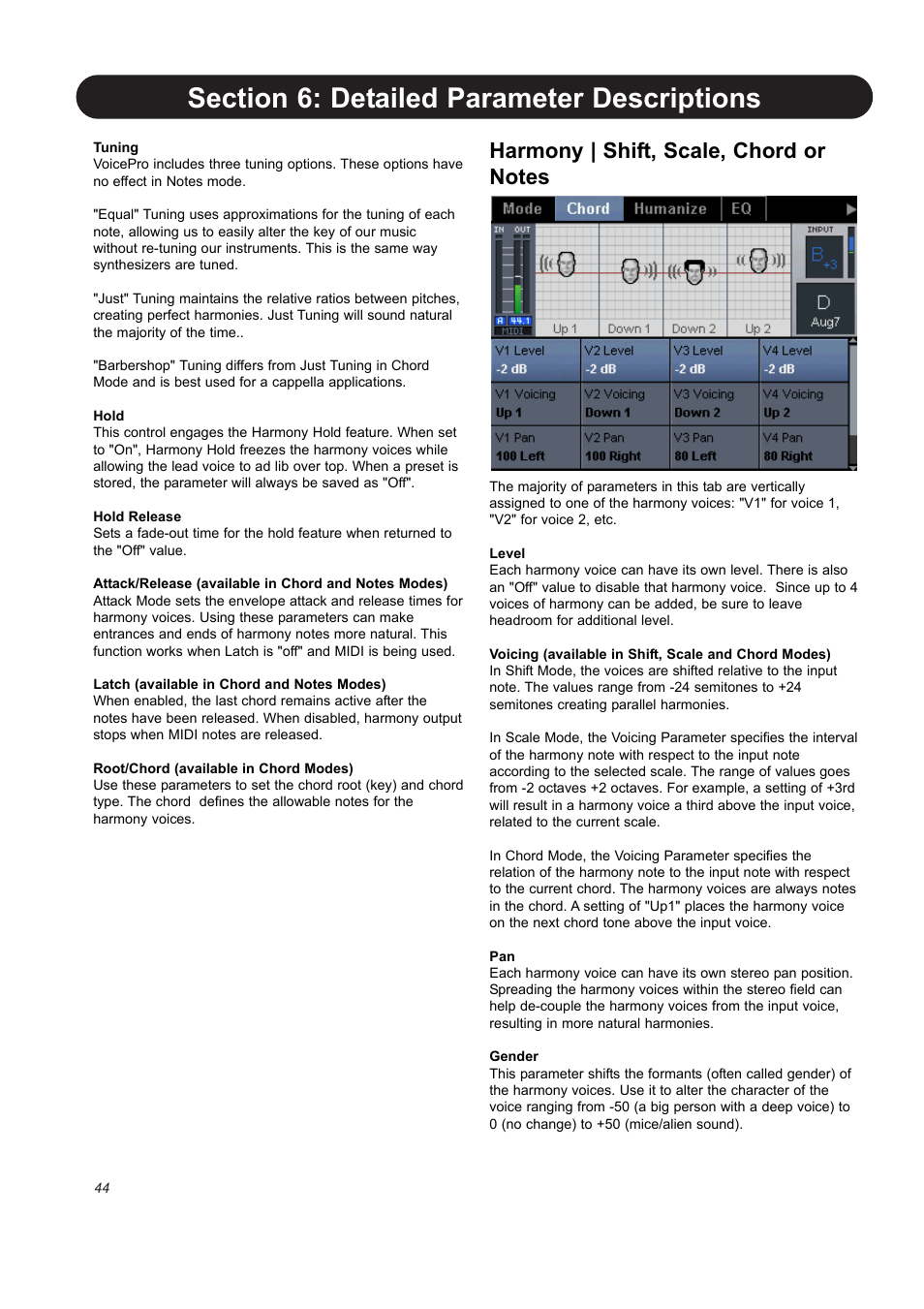 TC-Helicon VoicePro User Manual | Page 44 / 77