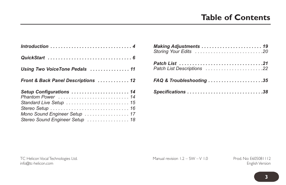 TC-Helicon VoiceTone Double User Manual | Page 2 / 25