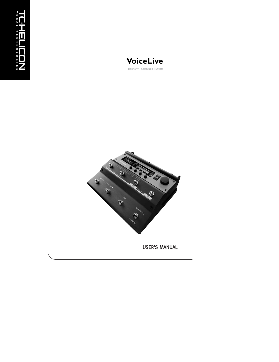 TC-Helicon VoiceLive Manual User Manual | 59 pages