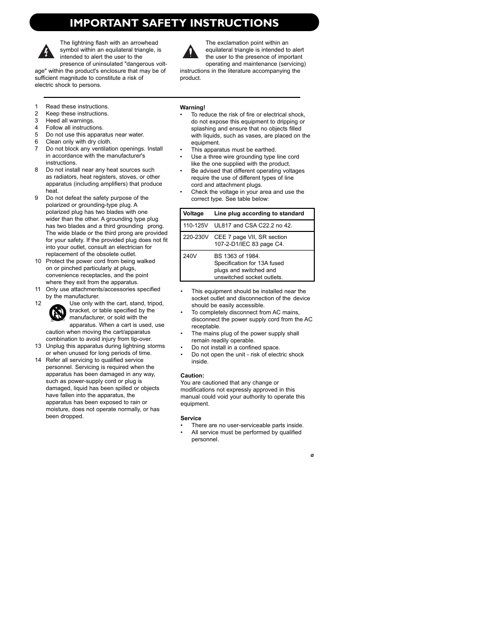 Important safety instructions | TC-Helicon VoiceLive Manual User Manual | Page 3 / 59