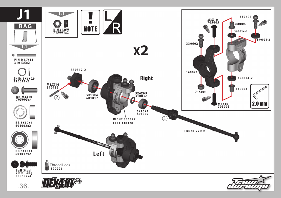 Right left | Team Durango DEX410 v4 User Manual | Page 36 / 80