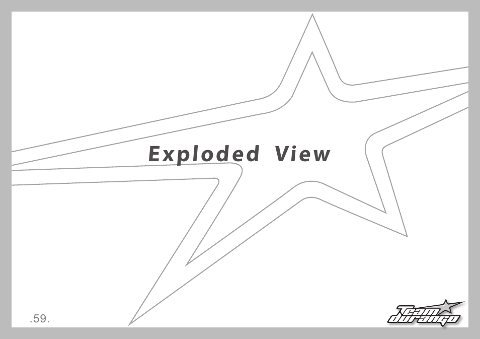 Exploded view | Team Durango DEX410 v4 User Manual | Page 59 / 80