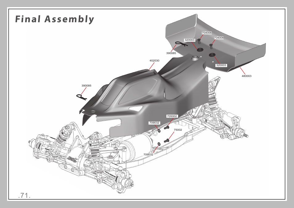 Final assembly | Team Durango DEX410 v4 User Manual | Page 71 / 80