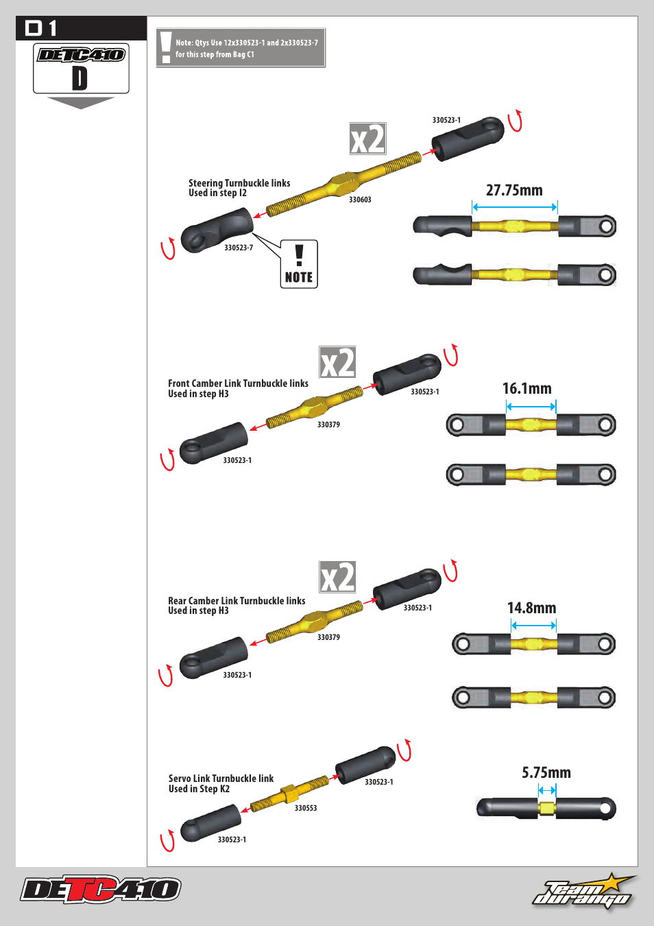 75mm | Team Durango DETC410 User Manual | Page 15 / 48