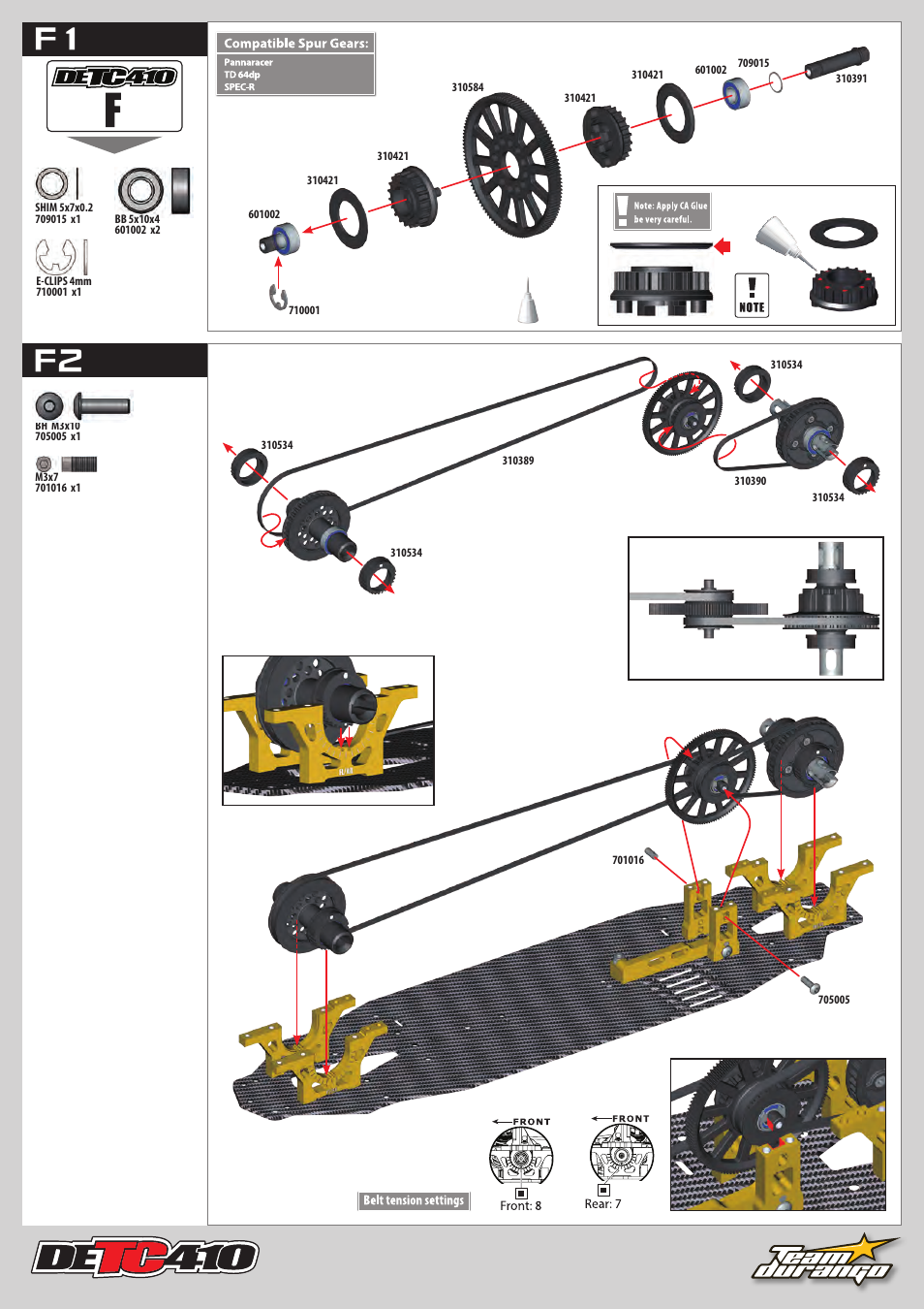 F2 f1 | Team Durango DETC410 User Manual | Page 18 / 48