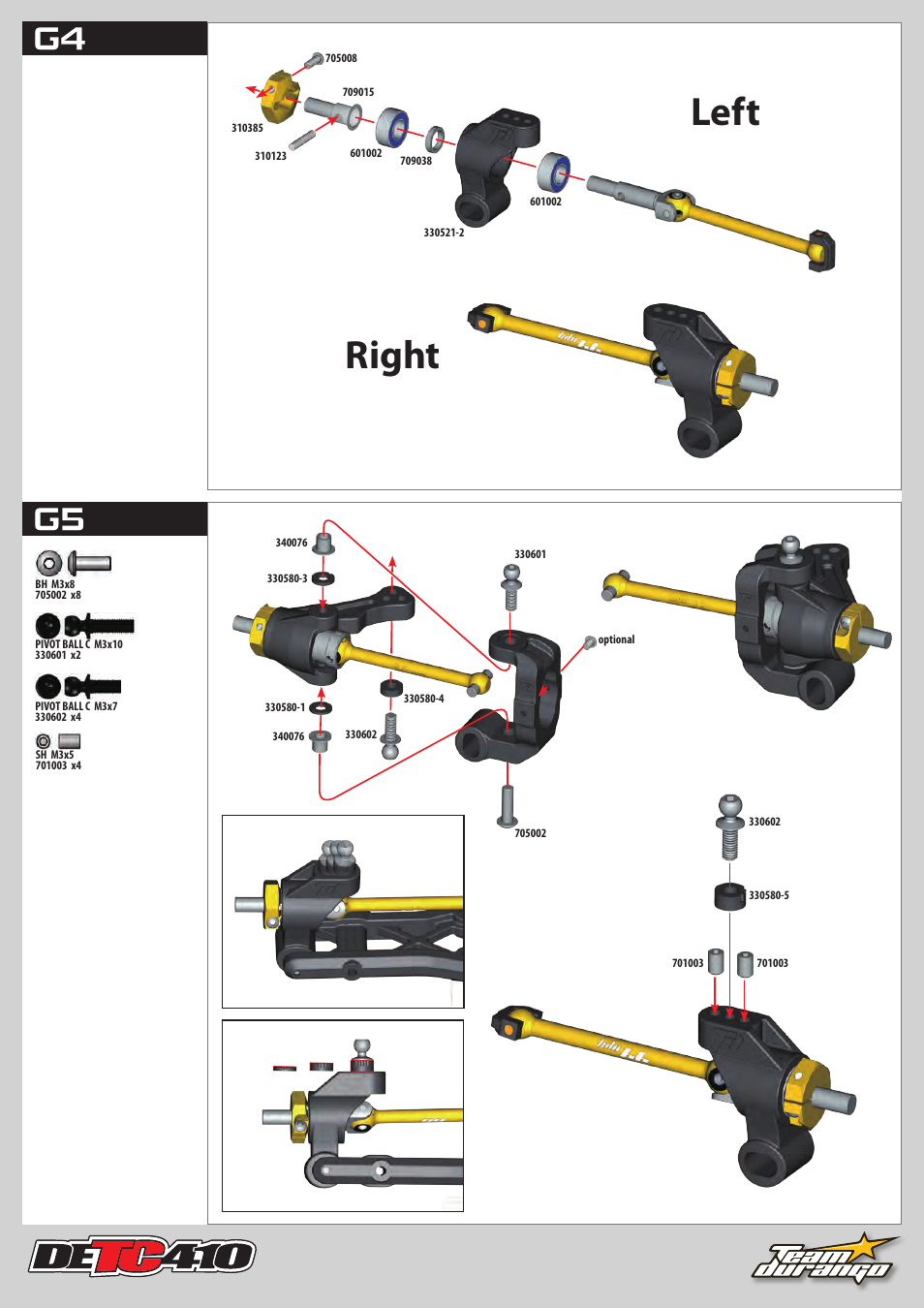 Left right, G4 g5 | Team Durango DETC410 User Manual | Page 21 / 48