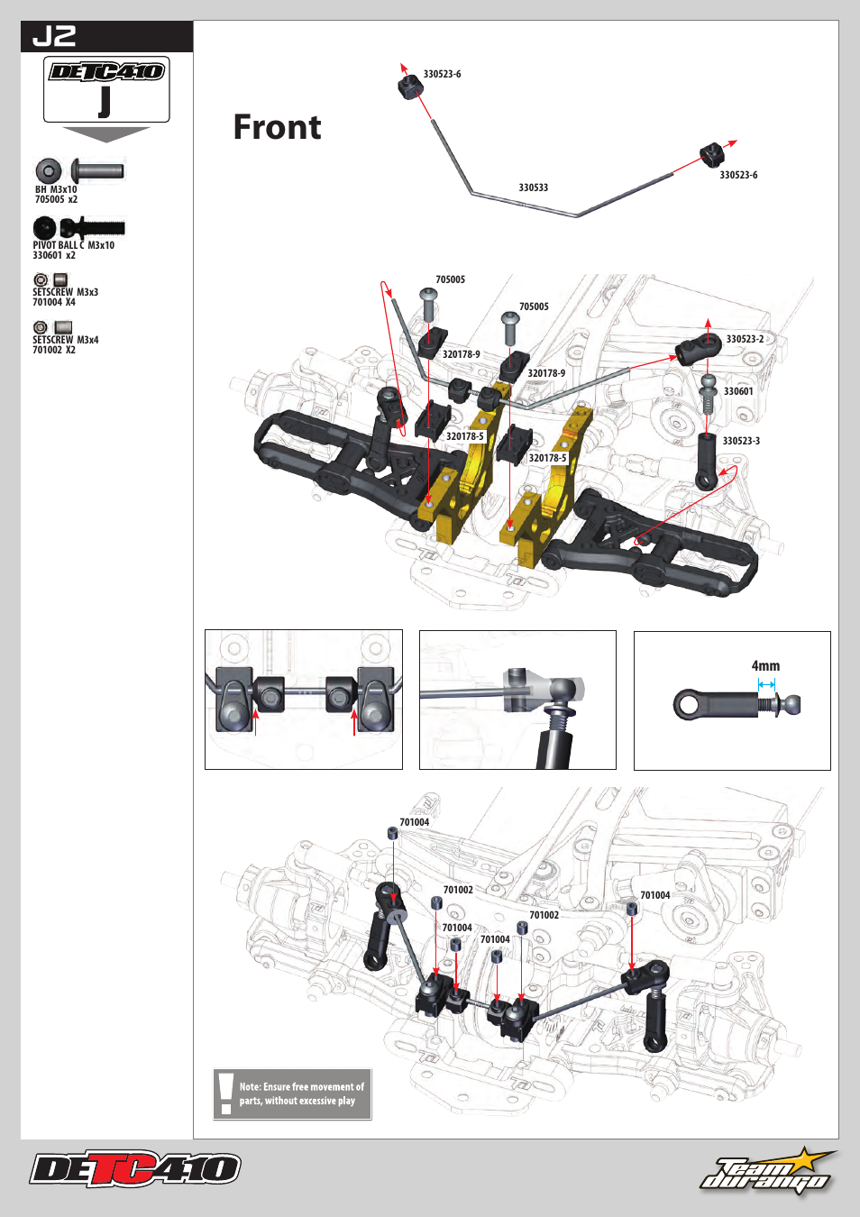 Front | Team Durango DETC410 User Manual | Page 30 / 48