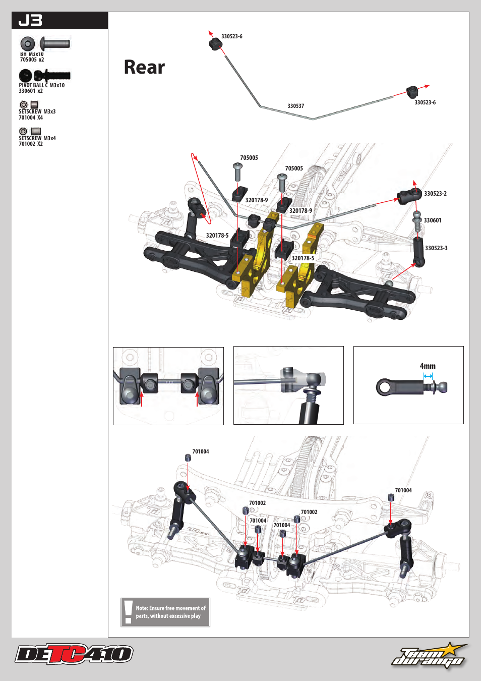 Rear | Team Durango DETC410 User Manual | Page 31 / 48