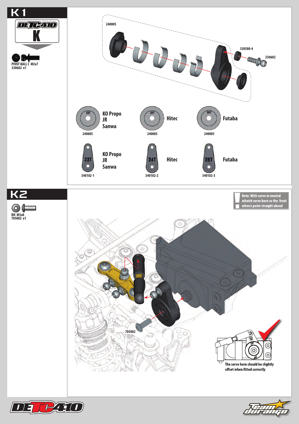 K2 k1 | Team Durango DETC410 User Manual | Page 36 / 48