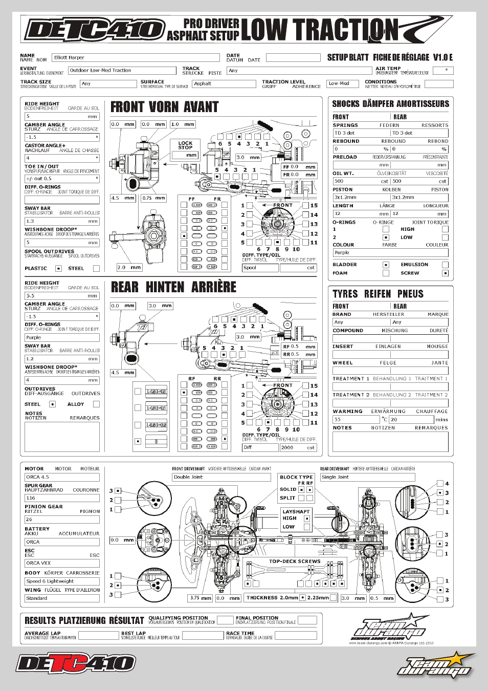 Team Durango DETC410 User Manual | Page 40 / 48