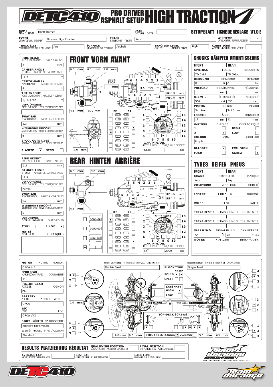 Team Durango DETC410 User Manual | Page 41 / 48