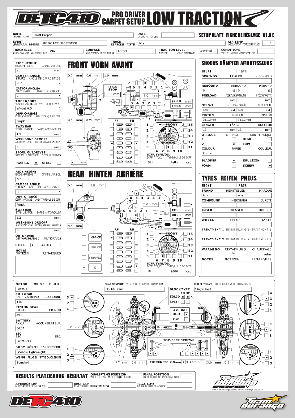 Team Durango DETC410 User Manual | Page 42 / 48