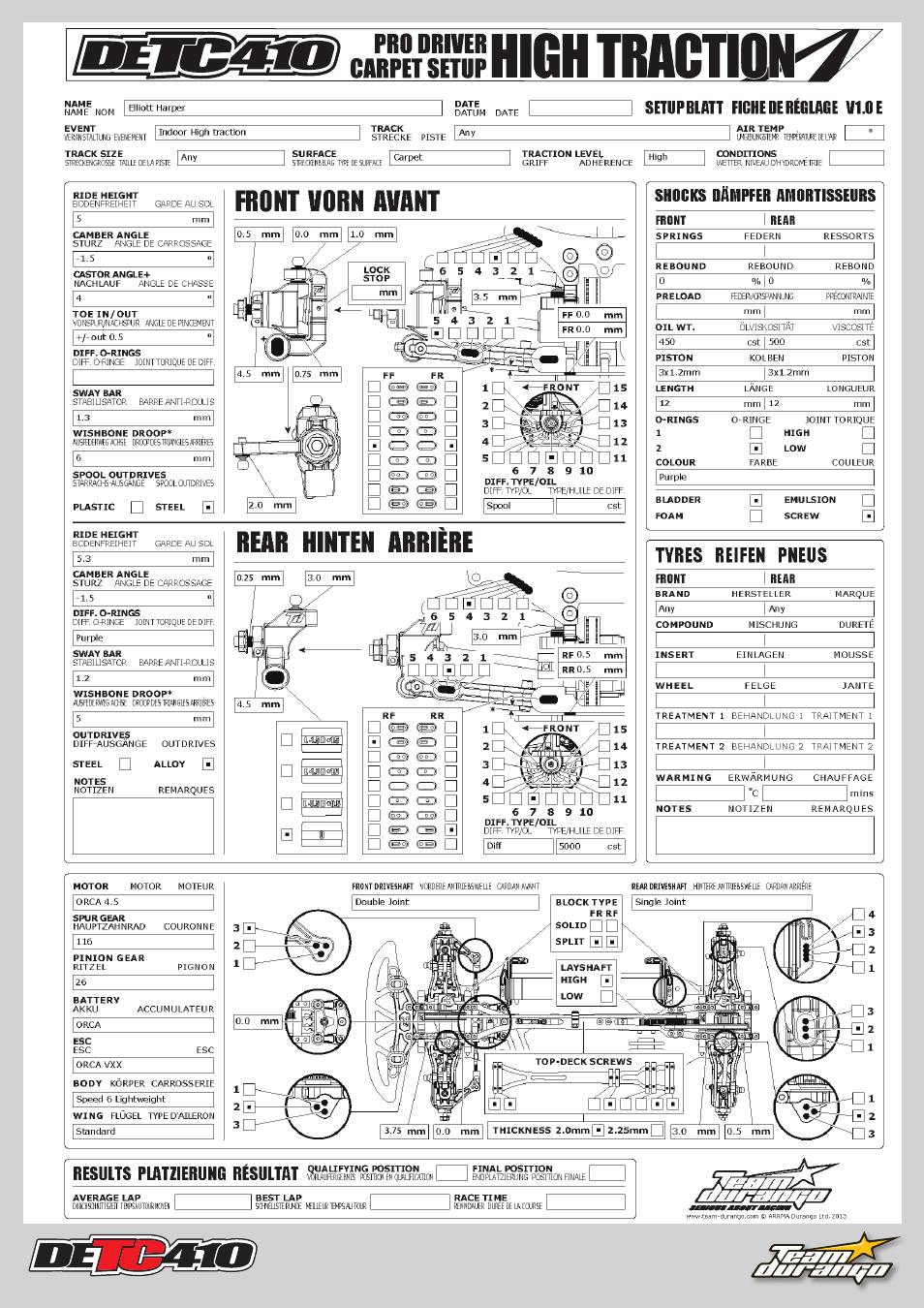 Team Durango DETC410 User Manual | Page 43 / 48
