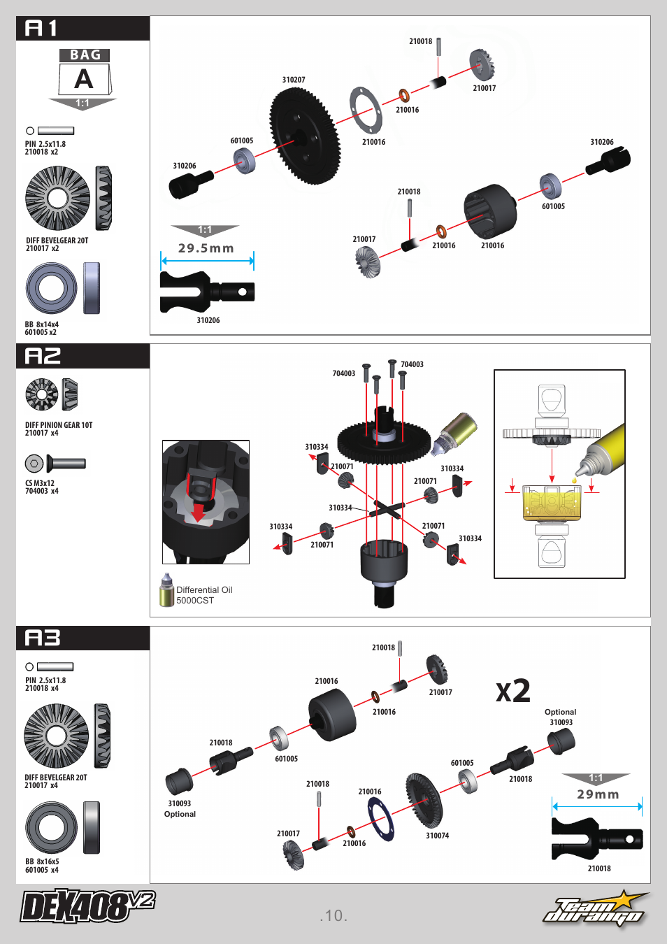A2 a3, 29mm | Team Durango DEX408 v2 User Manual | Page 10 / 44