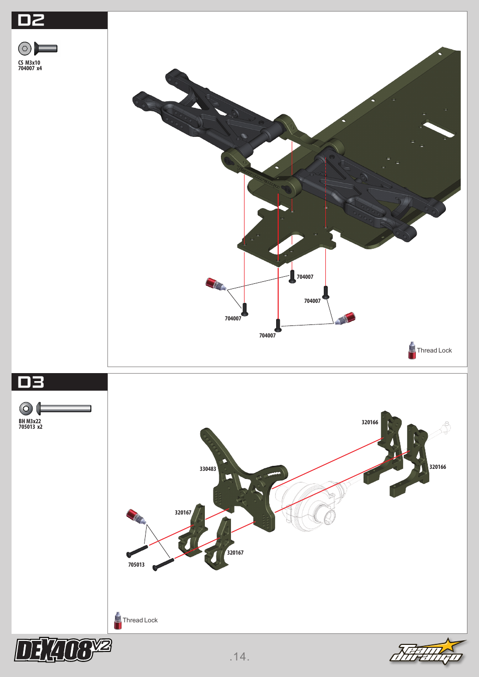 D2 d3 | Team Durango DEX408 v2 User Manual | Page 14 / 44